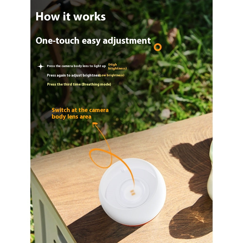Lightweight ultra-long-life rechargeable orange lantern