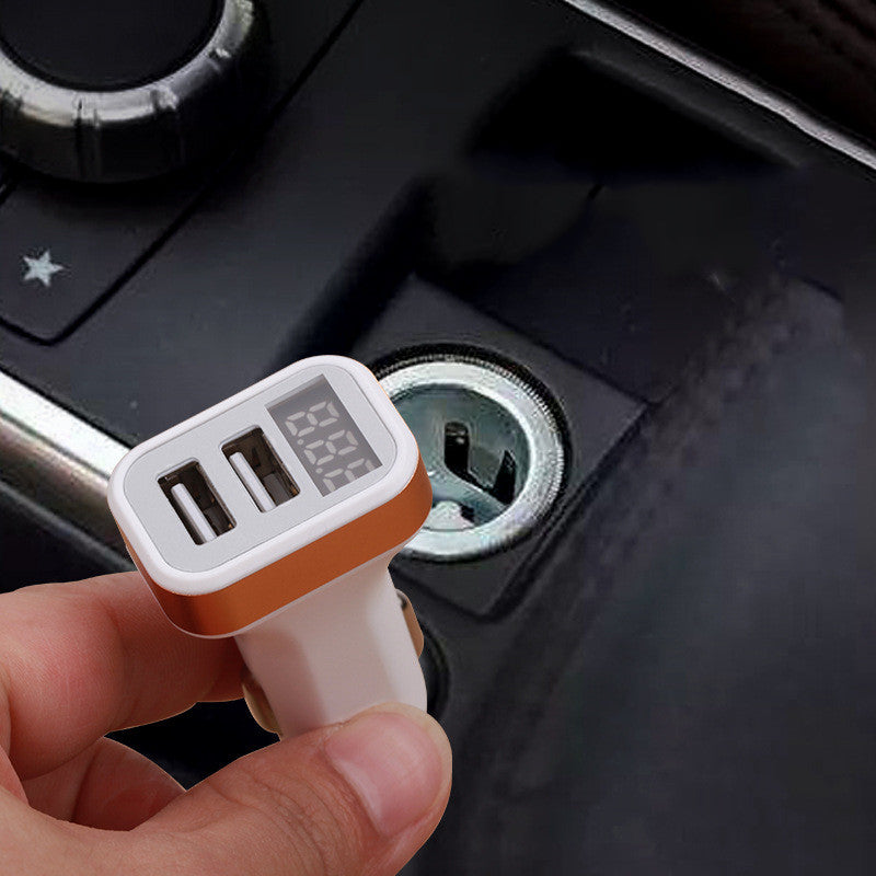 Affichage numérique 2.1A Chargeur de voiture multifonction