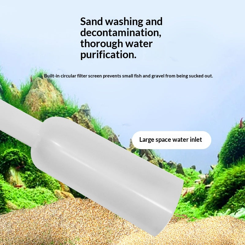 Manuel de réservoir de poisson Siphon Tube pour le nettoyage du sable et les changements d'eau