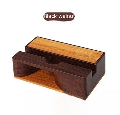 Amplifieur de son de téléphone mobile Support de bureau en bois Lazy