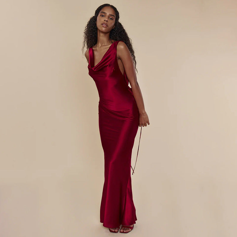 Vêtements pour femmes Banquet Style Soirée Dentelle Robe longue