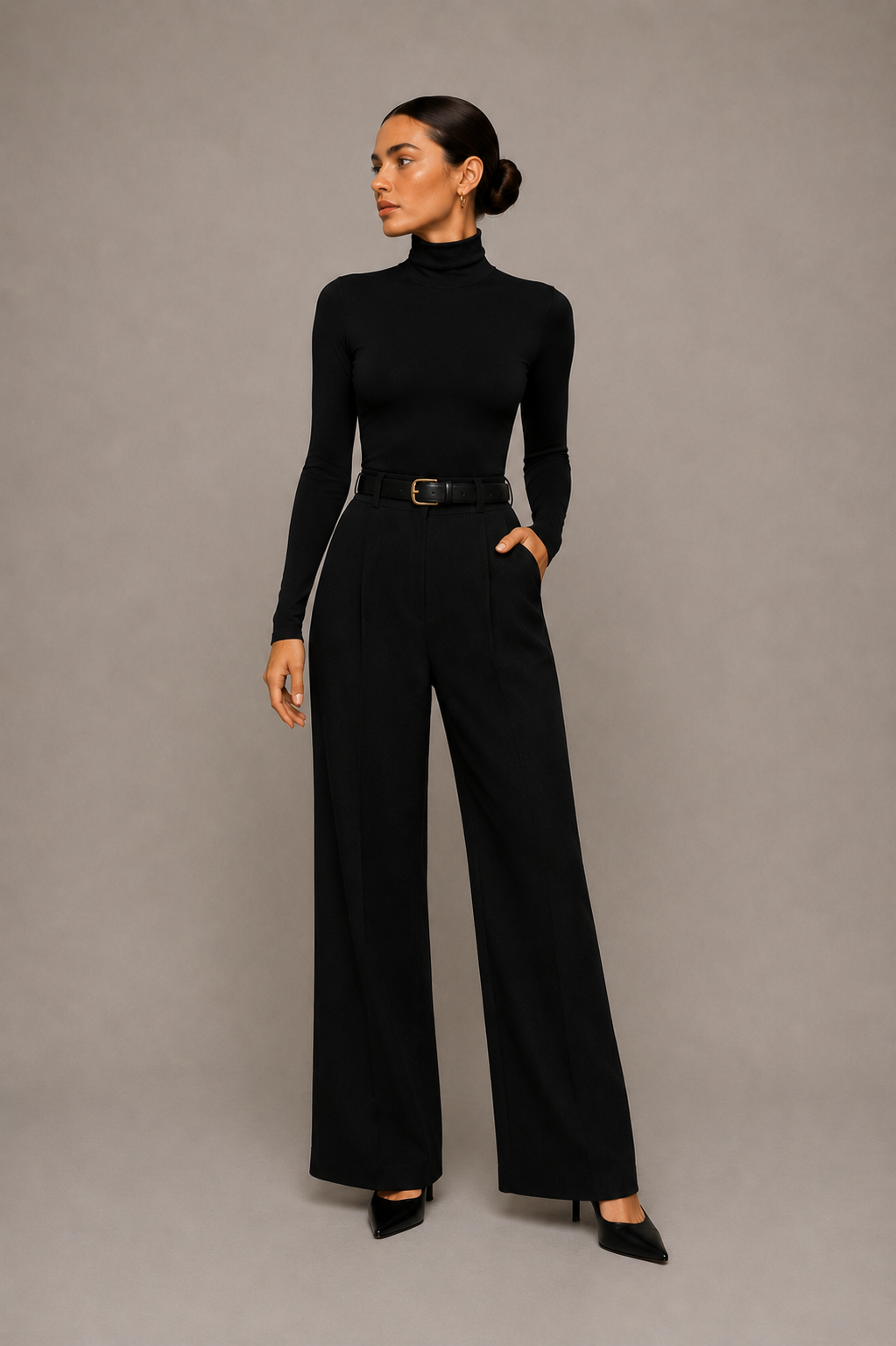 Robe à manches longues pour femme Bodysuit Slim Fit Stretch Soft Basic One Piece Top
