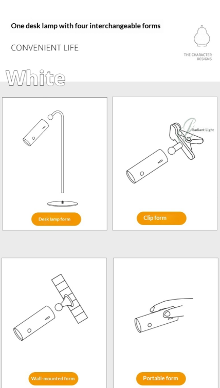 Lampe 3-en-1 LED magnétique de soins oculaires pour les dortoirs étudiants