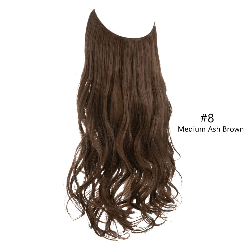 Ligne de pêche pour femmes Grande vague Multicolore Gradient Hair Extensions