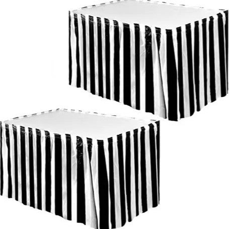 PEVA Jupe de table autocollante imperméable à l'huile-proof jetable skirting pour le mariage de fête