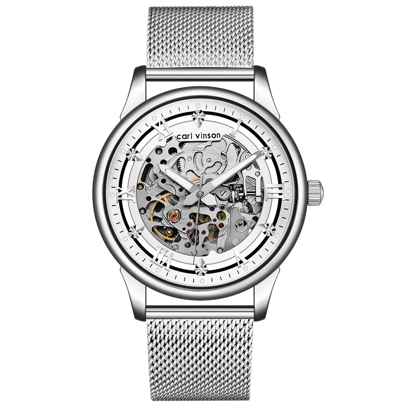 Montre mécanique entièrement automatique pour hommes