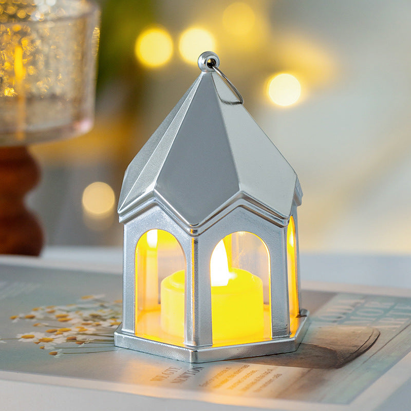 Creative Retro Led Lampe à bougie électronique Camping Tente Atmosphère Lit Dortoir
