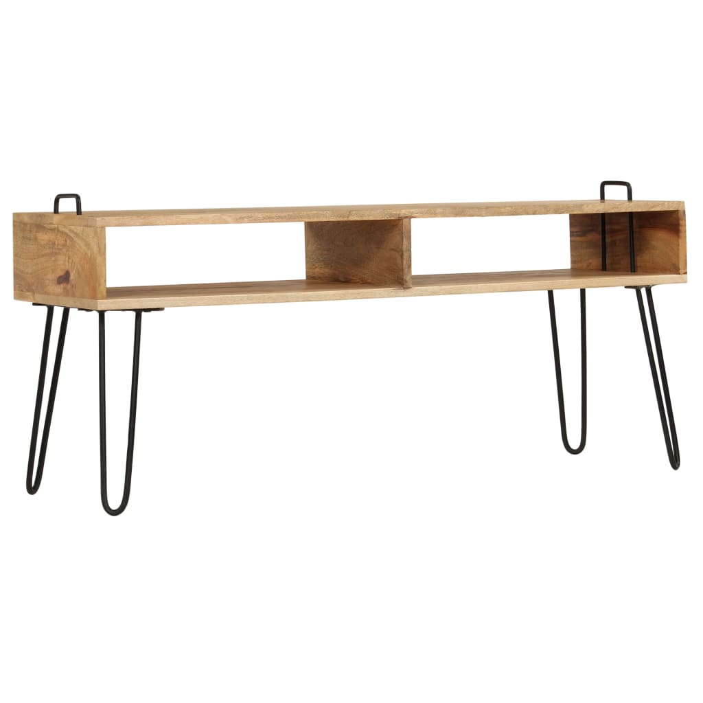 TV stand en bois massif de mangue 110x35x45 cm