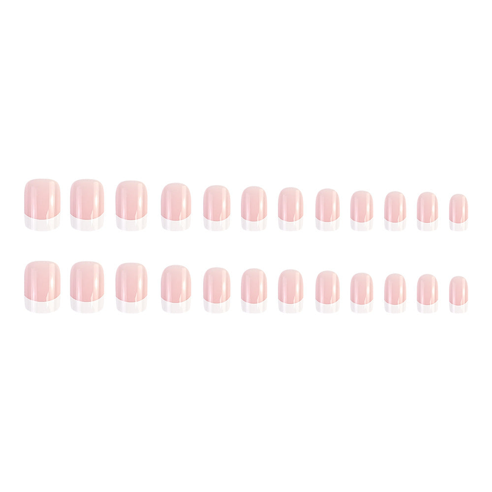 24 pièces de court carré presse-sur-la-pierre acrylique conseils pour faux ongles dans un simple St