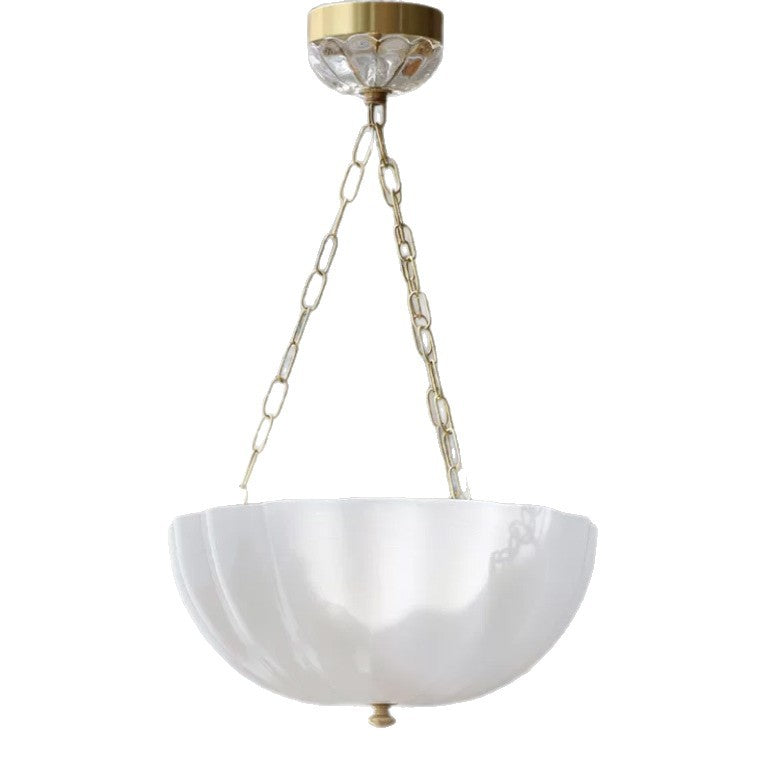Minimalist blanc Marbre-modèle verre pendentif lumière