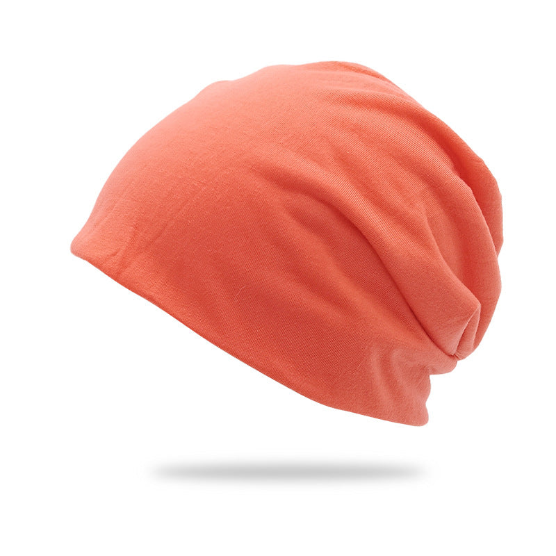Bonnet de pull double couche de couleur solide style mince