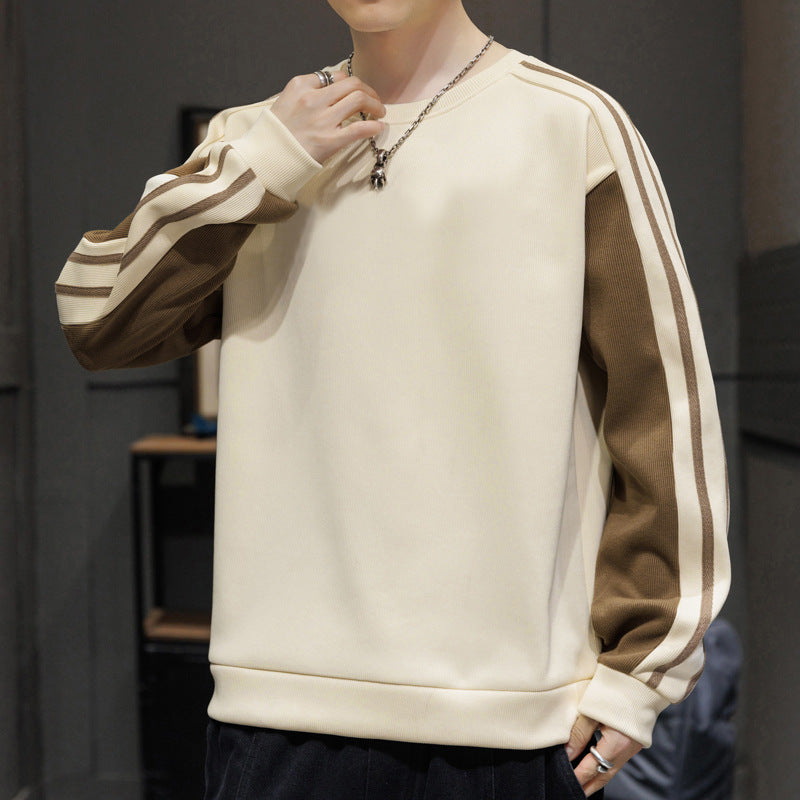 Style américain Vintage Hommes Raglan manches longues Top