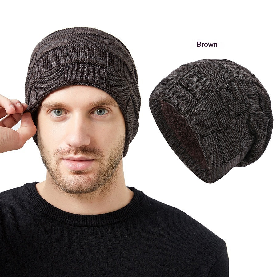 Hommes Chapeau tricoté d'hiver Couples Style chaud Flèche-lin d'oreille protection de laine