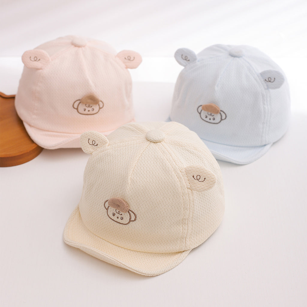 Summer Baby-style Cartoon Teddy Bear Casquette de baseball souple pour la protection solaire extérieure