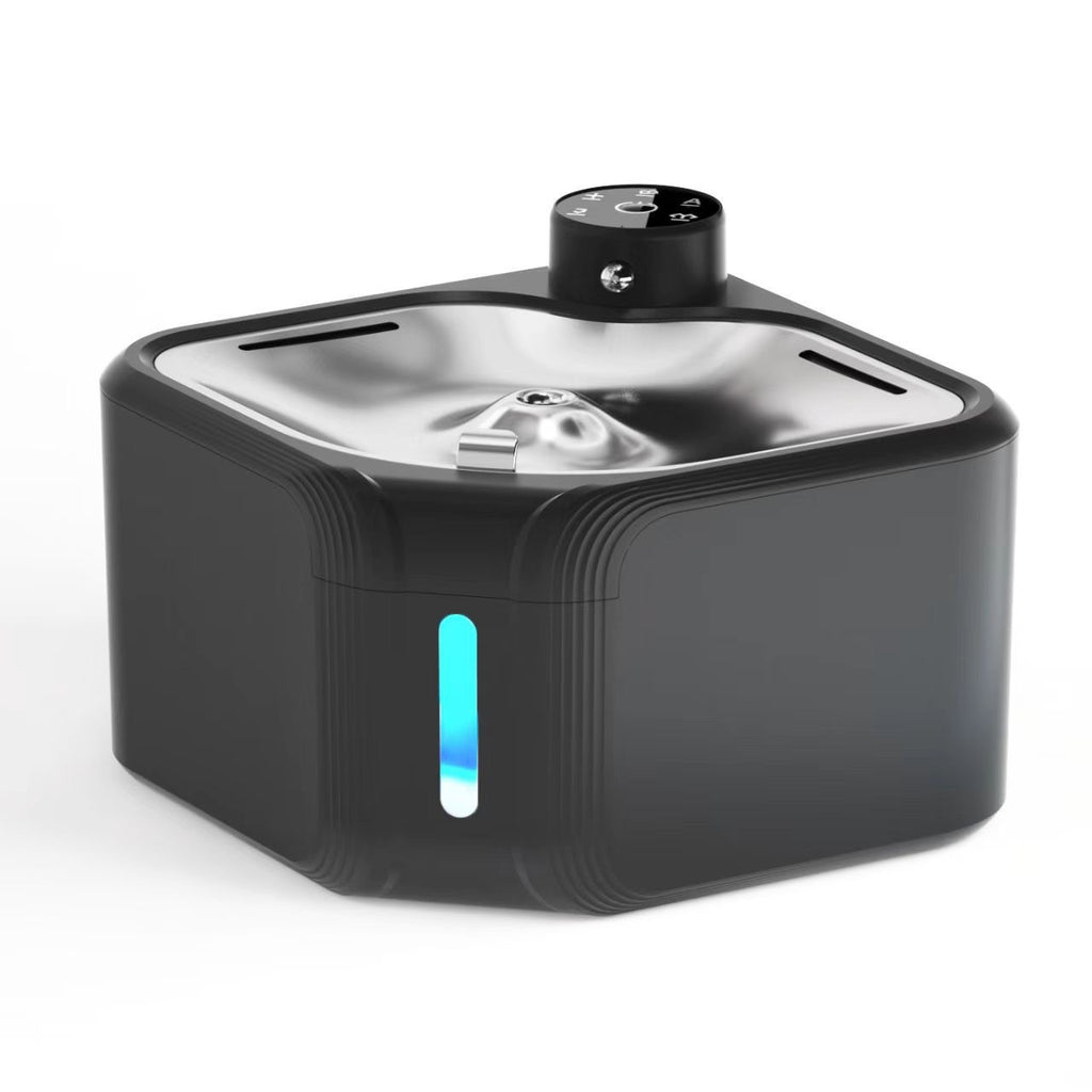 Distributeur d'eau pour animaux en acier inoxydable Induction sans fil Sortie d'eau automatique
