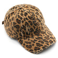 Leopard Print Diressed Beveled Ajustable Vintage style casual Casquette de baseball adapté pour