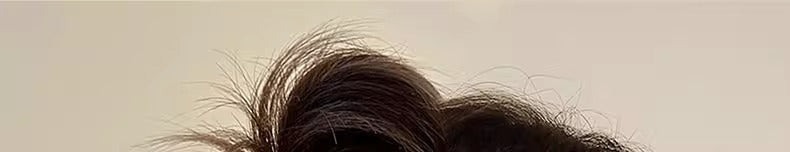 Fruits de Dragon blanc couleur cheveux clip avec une cuillère sur le dos de la tête