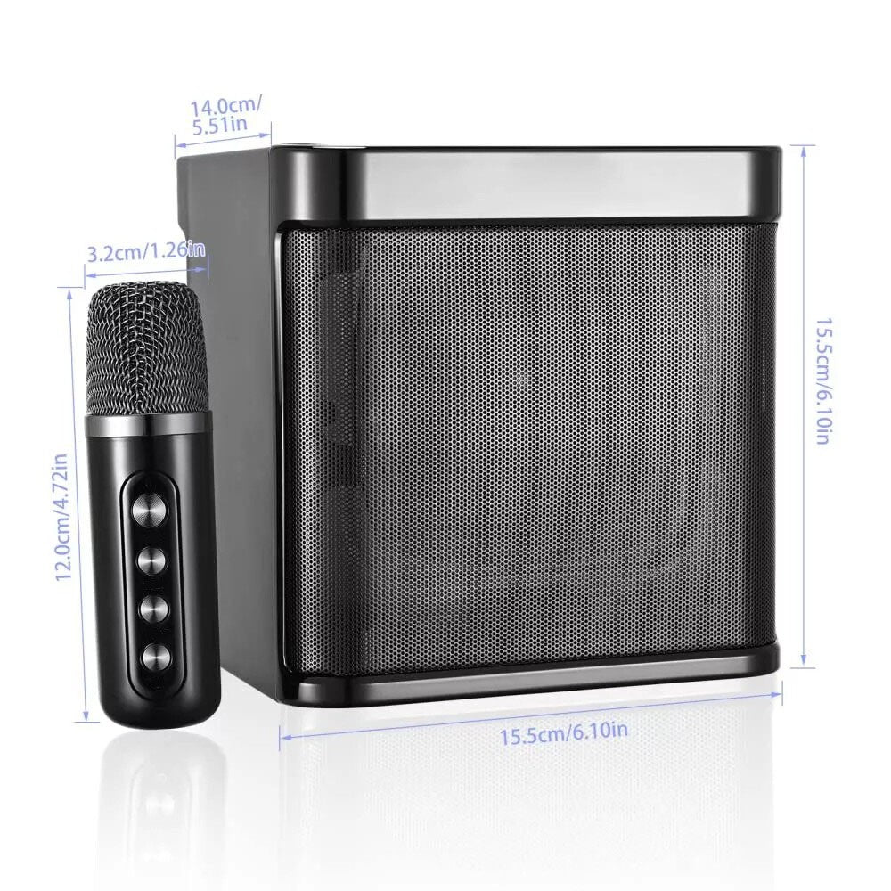 Haut-parleur de karaoké Bluetooth portable avec 2 microphones sans fil