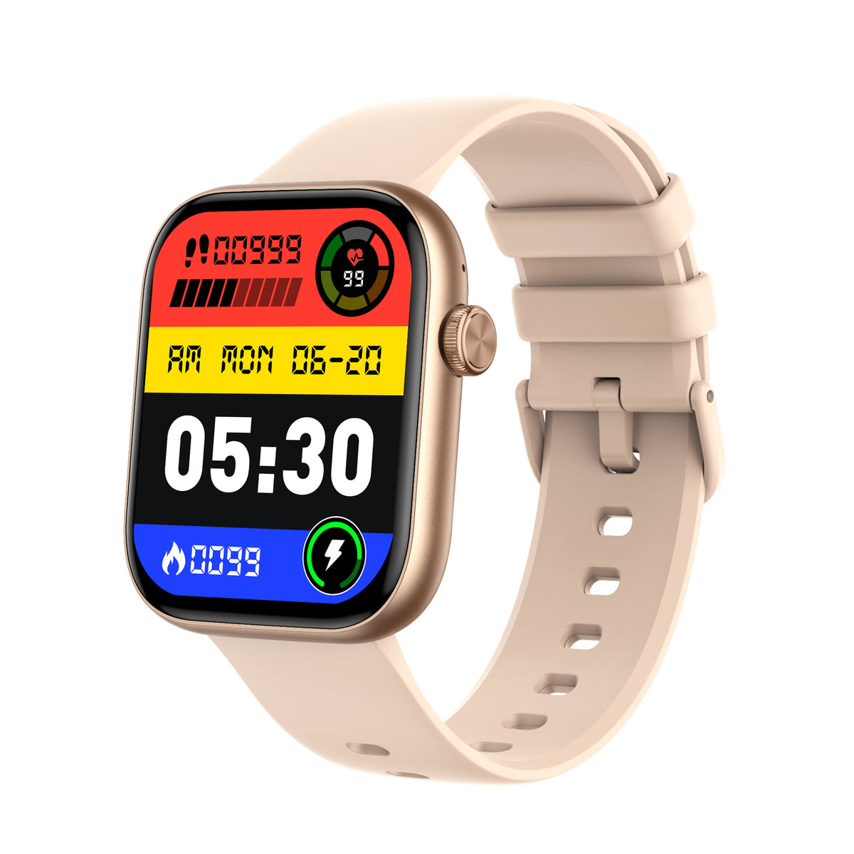 Chargeur sans fil P89 Smart Watch Affichage tactile plein écran Appel Bluetooth