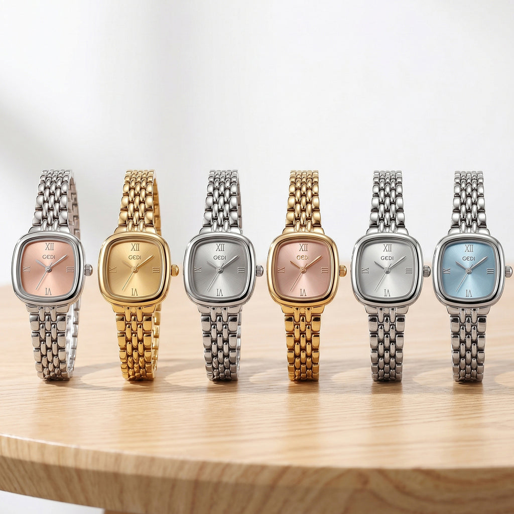 Montre de robe de quartz femme de style niche
