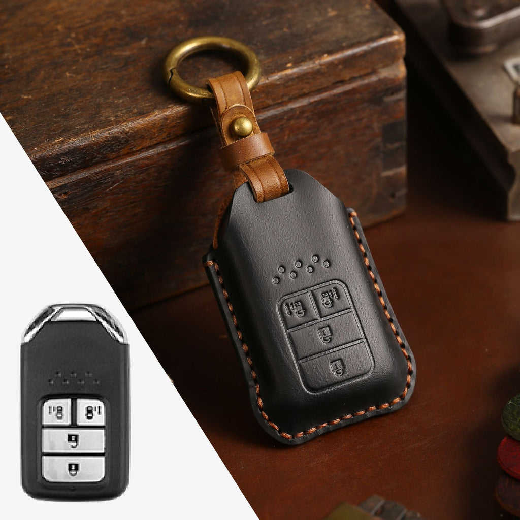 Coque de clé de voiture en cuir complet