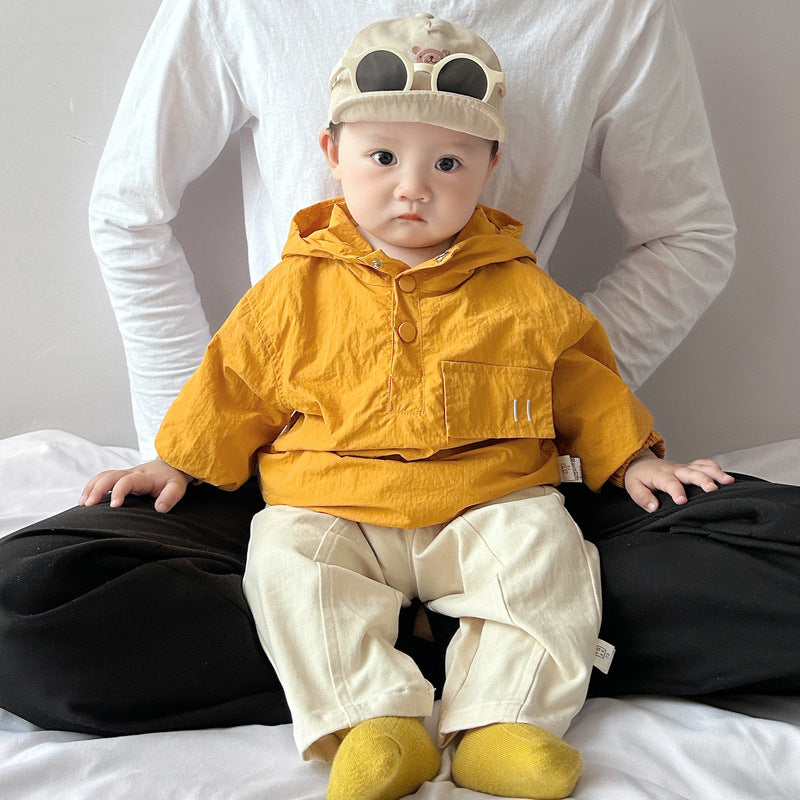 Élégant Veste à capuche d'automne coupe-vent