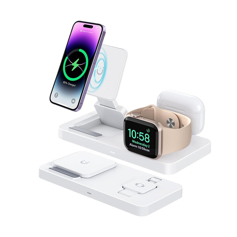 Chargeur sans fil magnétique pliant 3-en-1