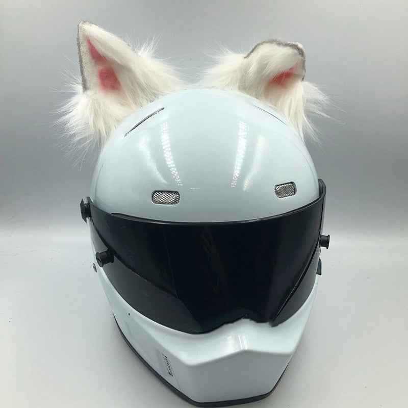 Casque Ornements Cat Oreilles Bête Oreilles Moto Vélo électrique Femme