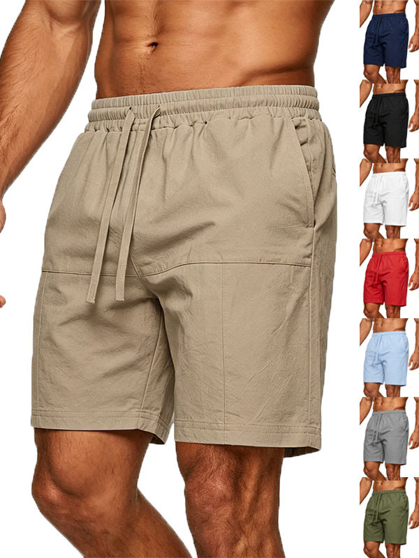 Short en lin d'été pour homme Européen et American Plus Tailles Short casual pour homme