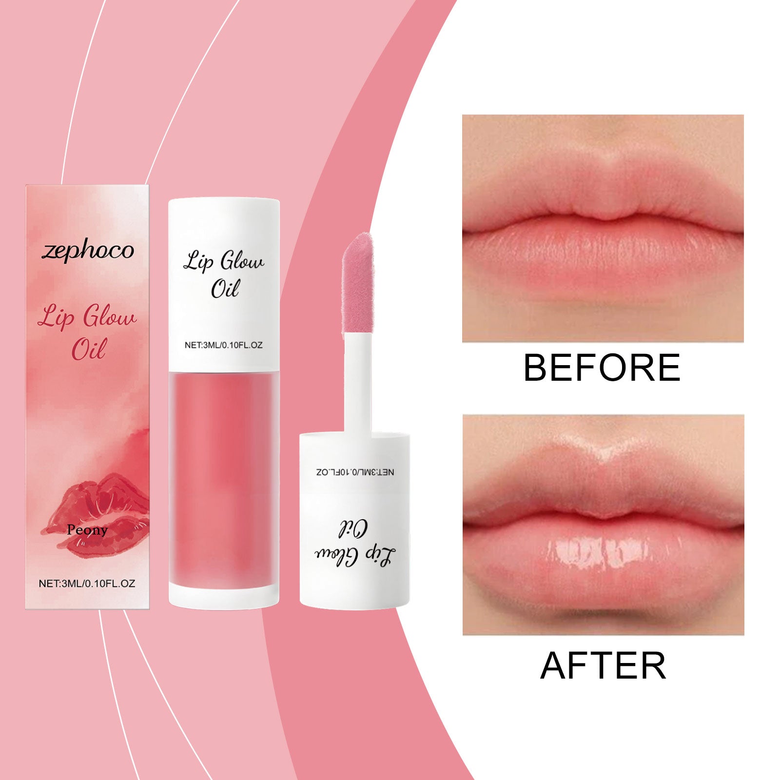 Hydratant Lip Gloss Oil Peony