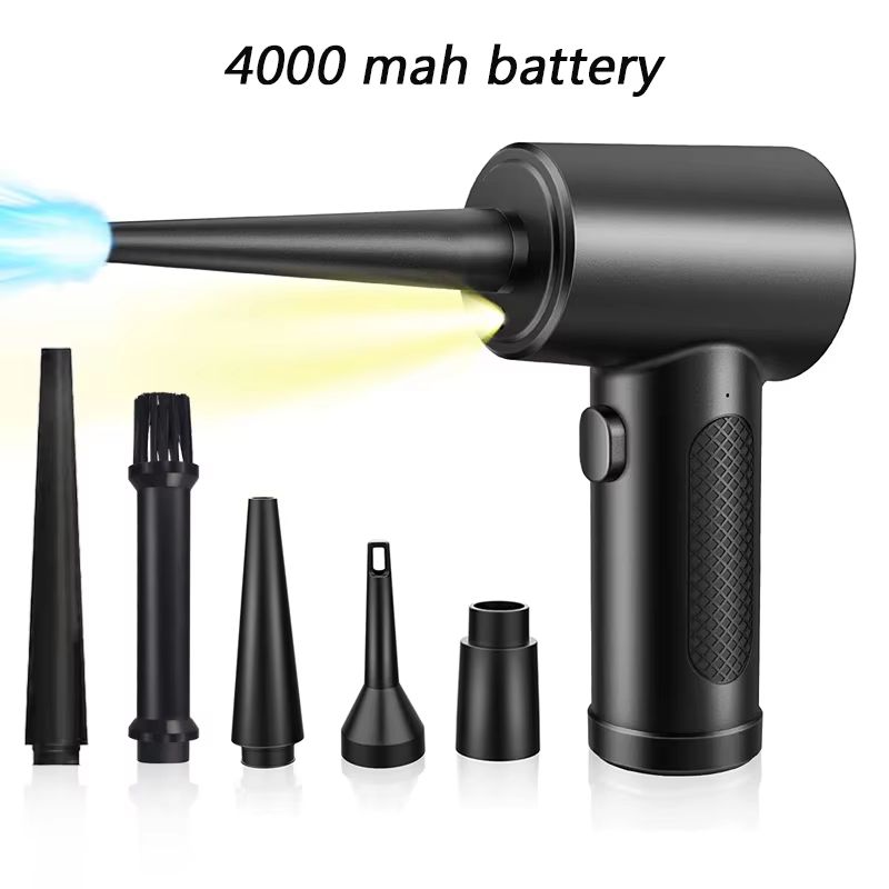 Aspirateur d'air sans fil rechargeable 3-en-1 gonflable avec lumière LED