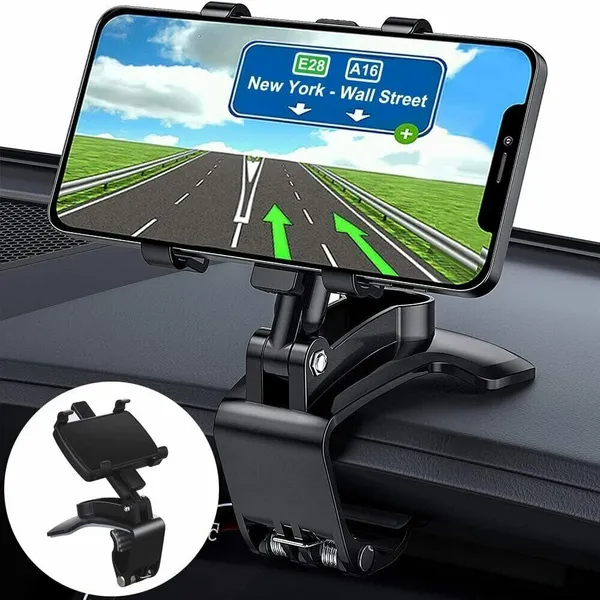 Support universel de support de tableau de bord de voiture Support de serrage Cradle Clip pour téléphone cellulaire GPS