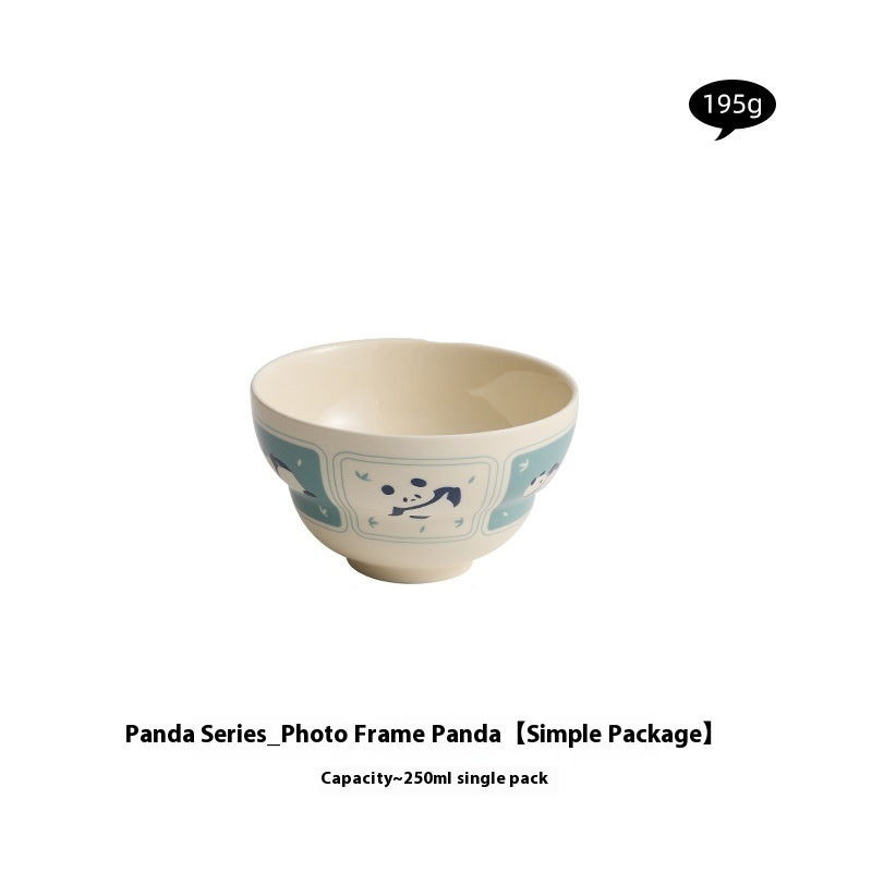 Bâton de céramique de panda de maison de dessin animé créatif