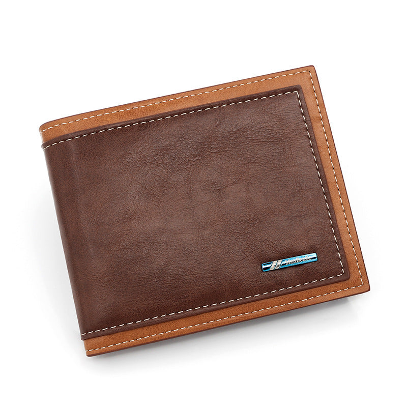 Fashion simple hommes maille court Portefeuille