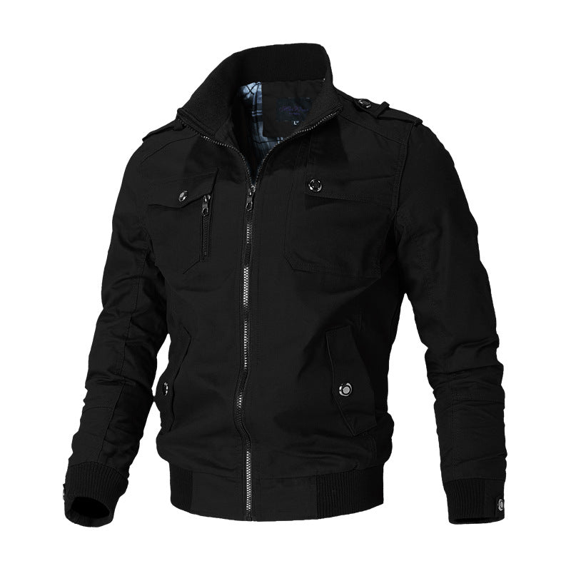 Veste Homme Veste Homme Coréen Casual Homme Stand Collar Printemps et Automne Hommes J