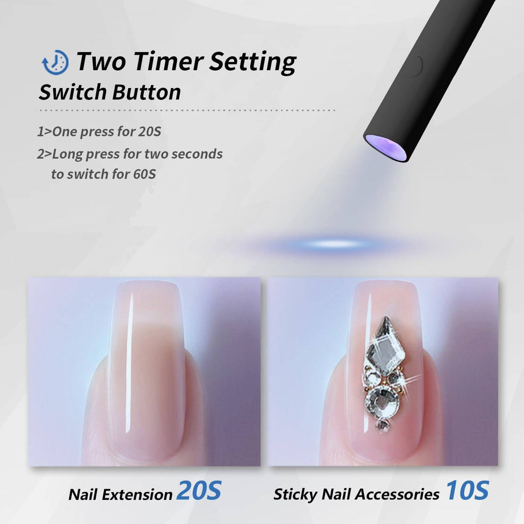 Mini lampe à ongles UV LED portable avec support
