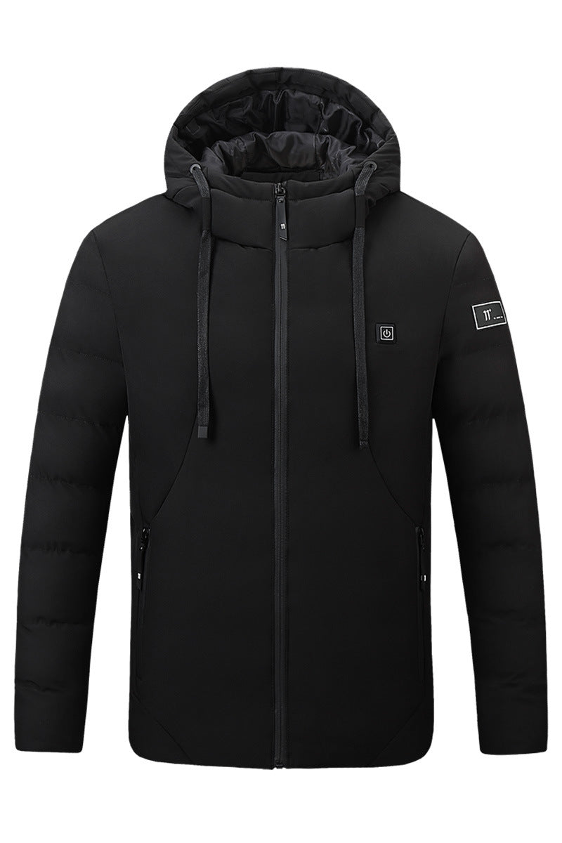 Hiver manteau épais couple extérieur chauffage intelligent