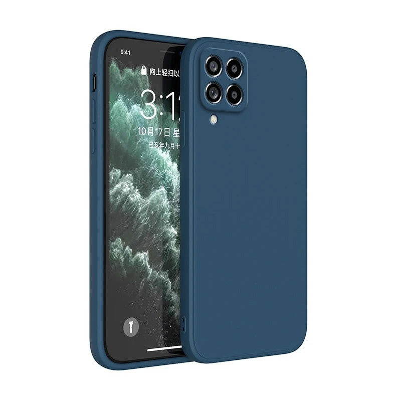 Coque de téléphone de protection arrière de couleur solide de mode simple