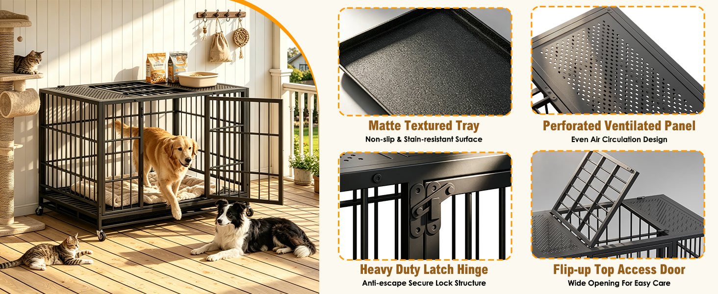 Crate de chiens lourds