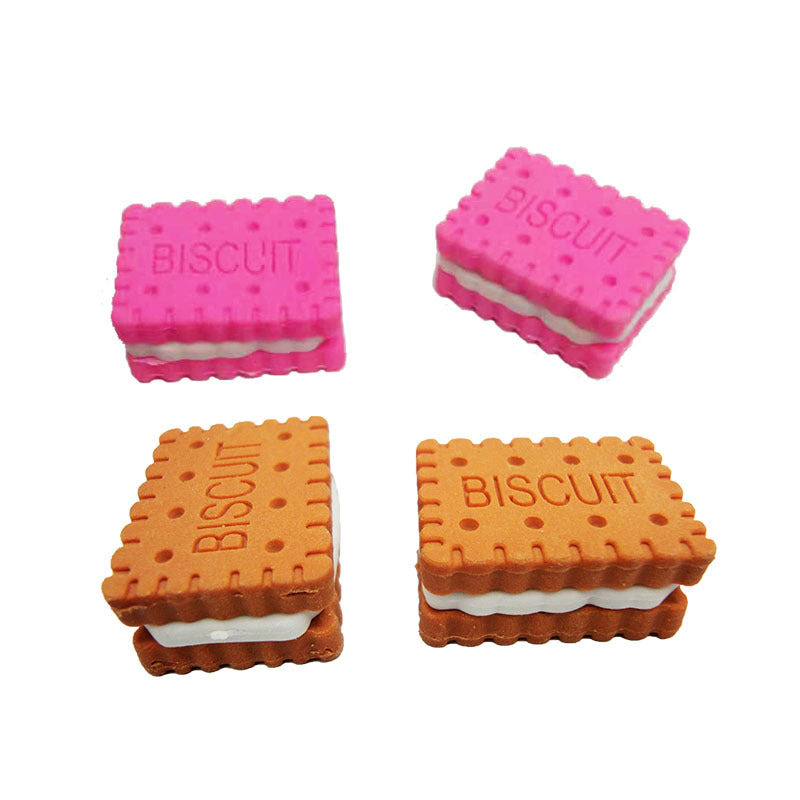 Sandwich Biscuit Shape Eraser DIY Cake alimentaire amovible