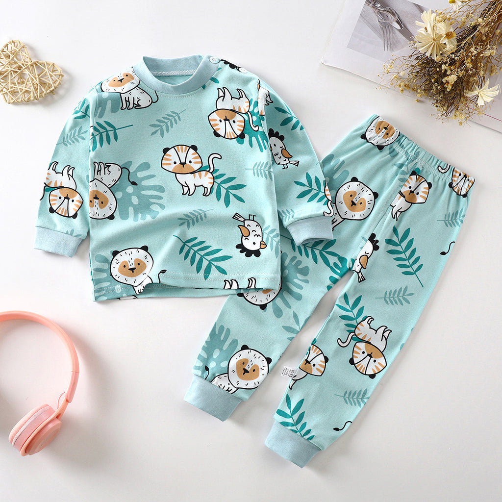 Costume pour enfants Pure Cotton Vêtements pour bébés Vêtements de salon chauds Vêtements d'automne Vêtements pour enfants