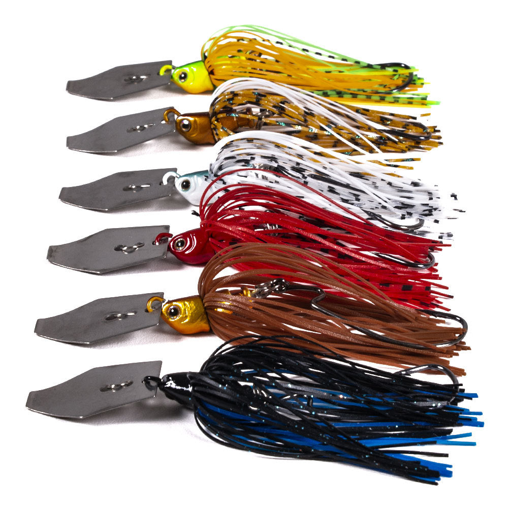Luya Bait Whisker Guy Jig Metal Composite Glitter Head Crochet