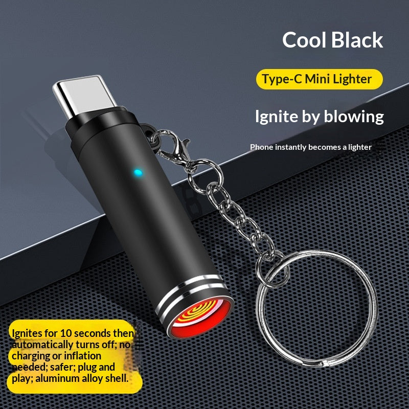 Type-C Téléphone direct Mini allume-cigarette sans flamme