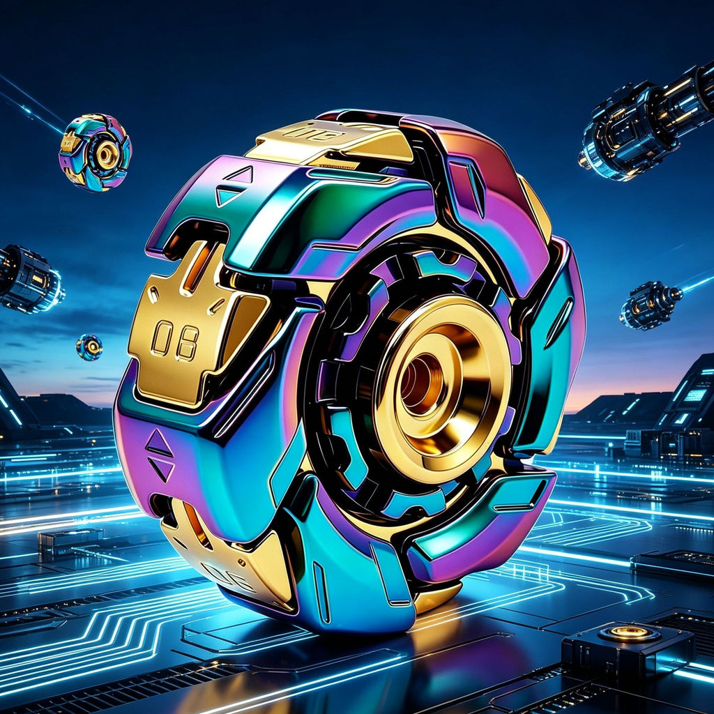 Top spinning irritable avec un jouet anti-stress EDC rotative Shell