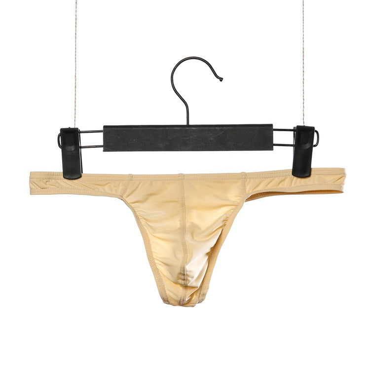 String pour hommes Sexy Dew Bottom Pantalons d'été Ice Silk Thin Respirant Sous-vêtements de basse taille