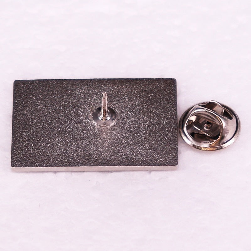 Devis anglais Émail Pin Metal Brooch