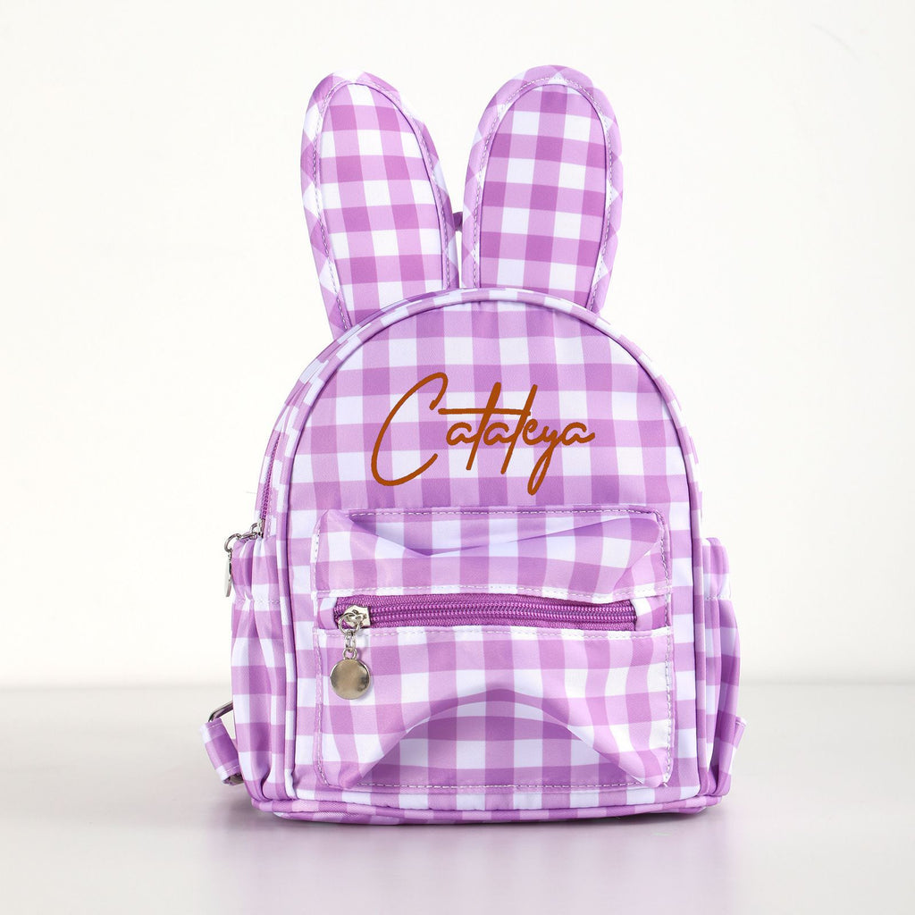 Sac à dos pour élèves de l'école primaire mini portable Plaid
