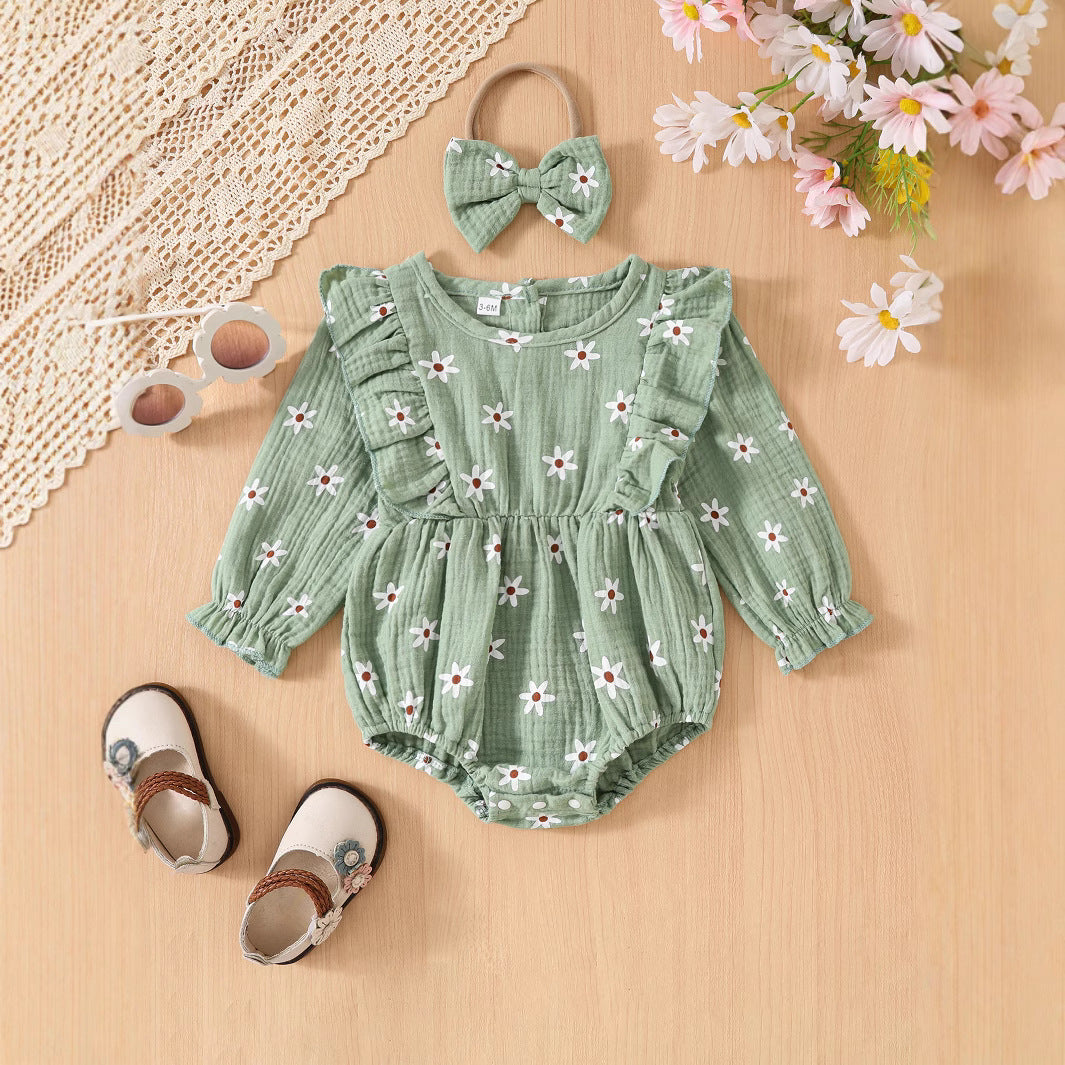 Romper Floral d'automne pour les filles