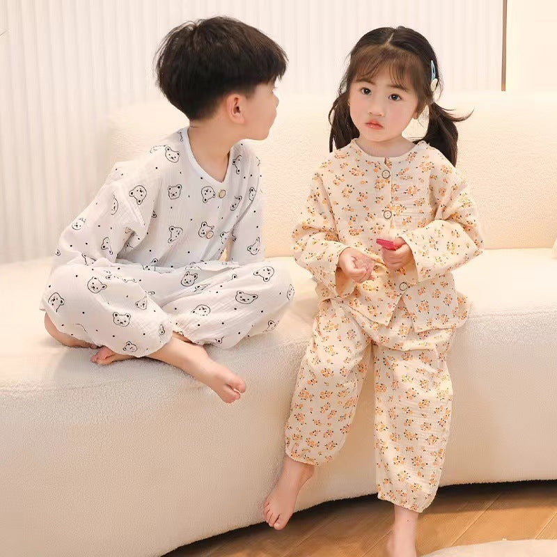 Set de pyjama pour enfants en coton cartoon