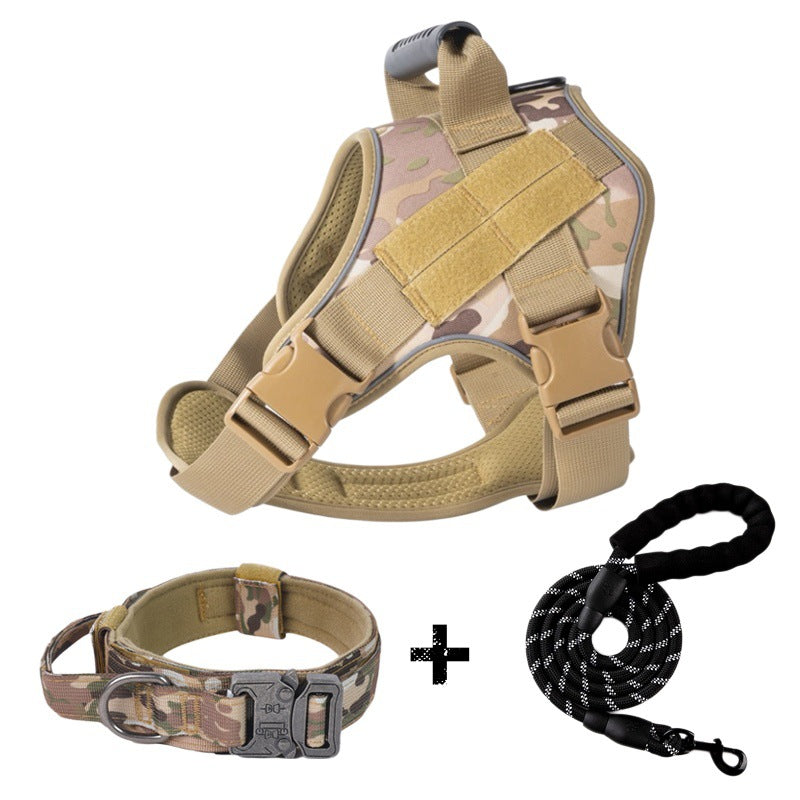 Corde de traction pour gros chiens Harnais tactique respirant